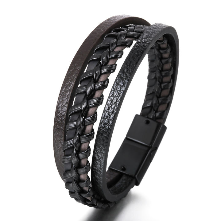 Trendy%20Leather%20Bracelets%20For%20Men%20Stainless%20Steel%20Bracelet%2021CM%20Multilayer%20Braided%20Rope%20Bracelets%20for%20Male%20Jewelry%20%20-%20Image%207