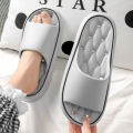 Summer Women Bathroom Slippers EVA Leaky Home Sandals Comfortable Soft Non-slip Slides Indoor Men Quick Drying Flip Flops.