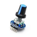 Rotary Encoder Module for Arduino Brick Sensor Development Round Audio Rotating Potentiometer Knob Cap EC11. 