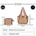 Large Capacity Lady Tote Bag Foldable Thickening Shopping Bag Lightweight Handbag Double-layer Shoulder Bag for Women. 
