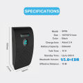 Bluetooth 5.0 Handsfree Car Kit Hifi Speaker 2W Wireless Audio Receiver MP3 Music Player Noise Cancelling Sun Visor Clip. 