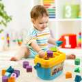 Huanger Shape Sorter Baby and Toddler Toy, ABC and Shape Pieces, Sorting Shape Game, Developmental Toy for Children 18 months+. 