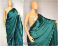 satin silk saree with lase Jacket Piece. 