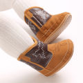 Boys and Girls Baby Boots Soft Bottom Non-slip Baby Foreign-style Western Cowboy Leather Boots Baby Shoes.