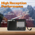 XHDATA D-368/D-328 Portable Stereo Radio FM AM SW MP3 Player with Bluetooth TF Card USB Rechargeable Battery for Elder . 