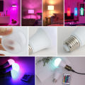 220V E27 RGB LED Light Bulb Bombillas LED 5W 10W 15W IR Remote Control Changeable Colorful RGBW Led Lamp Spotlight Bulb. 