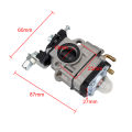 Scooter Brushcutter Carb Carburetor Gasoline Grass Trimmer Accessories 15mm Carburetor Kit. 