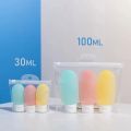 3Pcs 30/60/100ml Portable Refillable Bottle Mini Squeeze Tube Empty Bottle Soft Cream Lotion Container Travel Shampoo. 