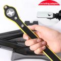 Car Jack Ratchet Spanner Safety And Energy-saving Multi-function Portable Spanner Universal 360 Degrees Rotation. 