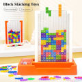 3D Blocks Puzzle Toys, DIY Intelligent Colorful Plastic Blocks Game Transparent Brain Teaser Toy for 8+ Boys and Girls. 