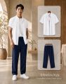 Summer Breeze Collection: Men's Stylish Breathable Half-Sleeve Shirt & Trouser – Lightweight Comfort for Hot Days!. 