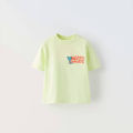 Toddler T-shirt Cute Monster Print Short Sleeve Crewneck Tops 2025 Summer New Design Tees Boys Girls Casual Sports Loose Clothes. 