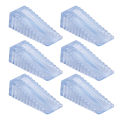 2/6pcs Transparent Door Plugs, Anti-Collision Safety Door Stops, Household Door Stopper, Fixed Collision Block.