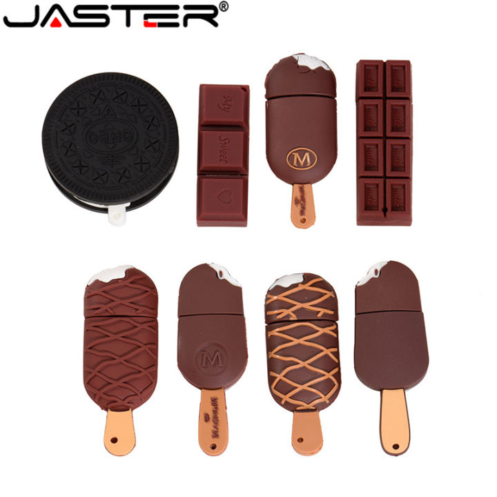 JASTER Biscuit shape USB Flash Drive candy pendrive little mini funny pendrives 4GB 8GB 16GB 32GB 64GB cookie usb disk best gift