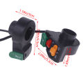 3-In-1 Electric Bicycle Scooter Motorcycle Handle Switch Plastic Headlight Horn Turn Signal Button. 