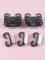 50Pcs/10Pcs Nail Cleaning Brushes Black Small Cleaner Tools Plastic Handle Powder Soft Remover Nail Art Manicure Tools.