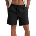 Summer New Men's Shorts Lightweight Breathable Casual Short Pants Cotton Linen Simple Style Daily Sweatpants Short Trousers.