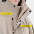 BLALION Thicken Oxford Waterproof Rain Gear Rain Poncho Unisex Fashion Rain Coat Long Raincoat Loose Oversized Hooded Rainwear. 