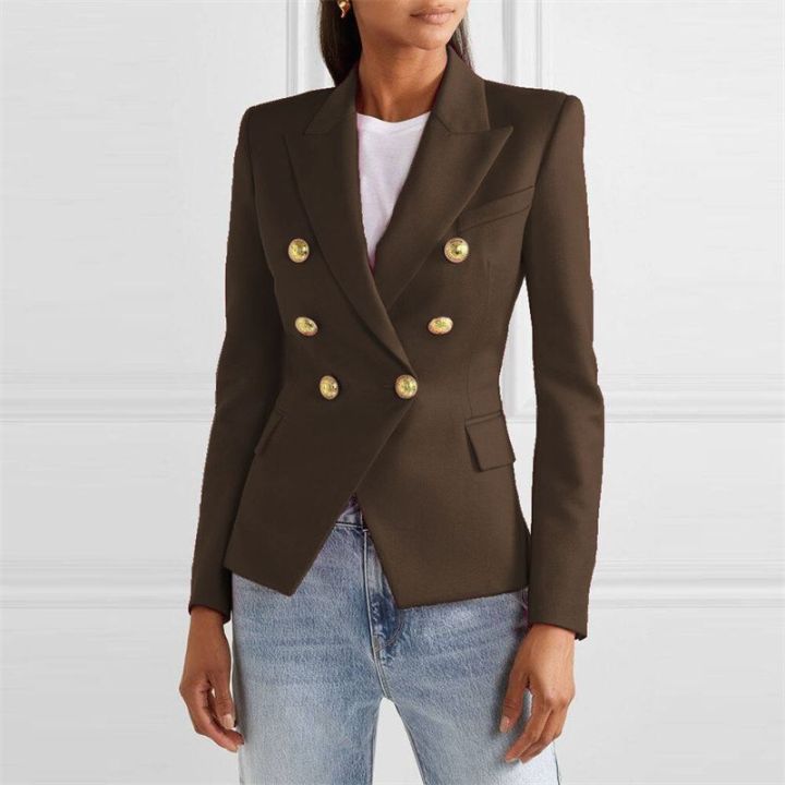 Spring%20Fashion%20New%20Women's%20Elegant%20Suit%20Jacket%20Double%20Breasted%20Lapel%20Long%20Sleeved%20Slim%20Fit%20Versatile%20Office%20Coats%20Blazer%20Women%20-%20Image%205