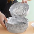 10Pcs Air Fryer Disposable Paper Microwave Tin Steamer Mats Aluminum Foil BBQ Food Tray Container Non-stick Baking Tools. 