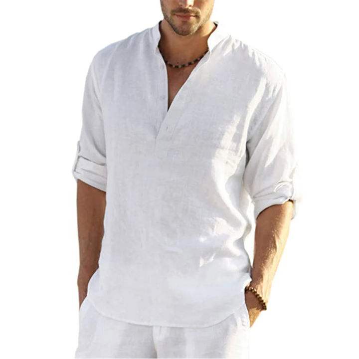 New%20Men's%20Casual%20Blouse%20Cotton%20Linen%20Shirt%20Loose%20Tops%20Long%20Sleeve%20Tee%20Shirt%20Spring%20Autumn%20Casual%20Handsome%20Men's%20Shirts%20-%20Image%203