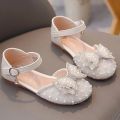 Spring and Summer Girls' Princess Shoes Sandals Flat Kids Dresses Shoes Pearl for Kids and Teens.
