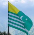 Pakistan Kashmir Flag cotton -3 ft wide and  4 ft length such as 3/4 size-90/135 cm. 