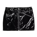New  Patent Leather Elastic Mini Hip Skirt Nighub Hot Leather Mini Skirt  Evening Dresses Women Black Skirt. 