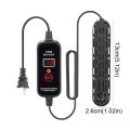 15-34°C Fish Tank Heating Rod Adjustable LCD Display Mini Aquarium Heater Temperature Control Aquarium Submersible Heater.