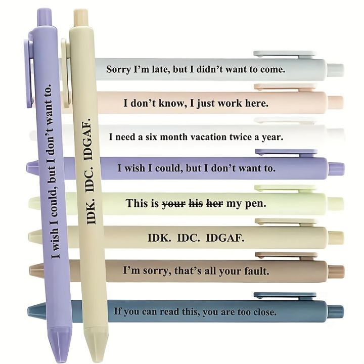 8/16Funny and Playful Plastic Pen——Retractable Ballpoint Pen,Printed ...