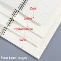 A5 A6 B5 Spiral book coil Notebook To-Do Lined DOT Blank Grid Paper Journal Diary Sketchbook For School Supplies Stationery. 
