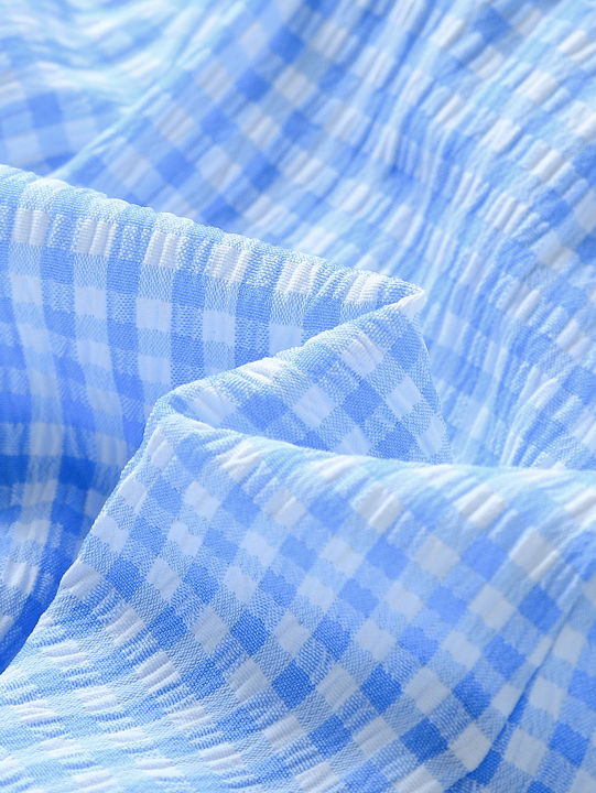 Summer%20Baby%20Girls%202Pcs%20Set%209-12M%20Blue%20Gingham%20Cherry%20Embroidered%20Ruffle%20Top%20&%20Bloomers%20%20Infant%20Casual%20Daily%20Wear%20-%20Image%206