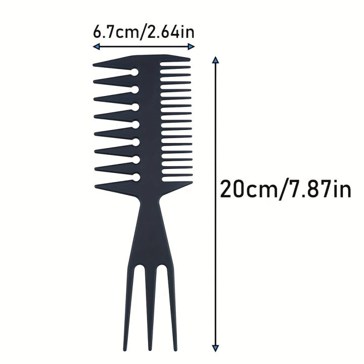3%20PCS%203%20in%201%20Slicked-back%20Combs%20Fish%20Tail%20Bone%20Shape%20Hair%20Extensions%20Detangling%20Styling%20Coloring%20Comb%20-%20Image%204