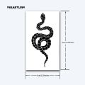 INKARTLINK Geometric Snake Tattoo Patch 1-2 Weeks Long lasting Polygonal Scale Splicing Waterproof Temporary Tattoo. 