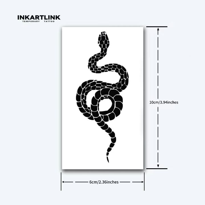 INKARTLINK%20Geometric%20Snake%20Tattoo%20Patch%201-2%20Weeks%20Long%20lasting%20Polygonal%20Scale%20Splicing%20Waterproof%20Temporary%20Tattoo%20-%20Image%204