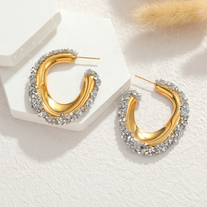 Kissmoon%20Vintage%20Sector%20Earrings%20for%20Women%20Girl%20Stainless%20Steel%20Geometric%20Textured%20Retro%20Fan-Shaped%20Earring%20Trendy%20Jewelry%20%20-%20Image%206