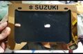 Digital number plate holder Suzuki bike. 