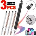 2 in 1 Tablet Pen Drawing Screen Touch Pen Stylus Pen for IPhone IPad Tablet Capacitive Touch Pencil for Android Phone.