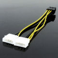 8Pin Male To Dual 4Pin Male Video Card Power Cord 8 Pin PCI Express To Dual 4 Pin Molex Graphics Card Power Cable. 