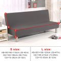 Armless Sofa cumbed Cover Folding Modern seat   cover. 