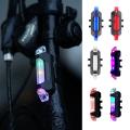 Bicycle Riding Tail Lights Red Blue Two-color USB LED Rechargeable Waterproof Taillights Outdoor Riding Safety Warning Lights. 