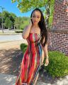 Spring/Summer Women's Colorful Tie Dye Print Off Shoulder Wrapped Chest Dress. 
