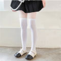 Girls White Overknee Long Socks Spring And Summer Simple Children's Socks Boys' Black Football Socks 1-12Years Student Stockings.