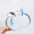 YCRAYS No Drilling Chrome Bathroom Accessories Sets Toilet Tissue Roll Paper Holder Towel Rack Bar Rail Ring Robe Hook Hardware. 