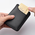 Men's Wallet Vertical Multi Card Small Wallet Driver's License Youth Mini Student Change Bag Card Bag. 