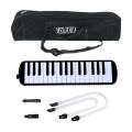 32 Keys Melodica Instrument Melodica Air Piano Keyboard with Soft Blow Pipe Blowing Nozzles Melodica Wind Instruments with Bag. 
