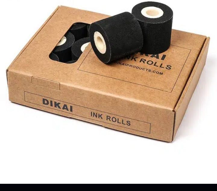 Recover Inking Roll DIKAI Coding Hot Ink Rolls Stamping Ribnon size 36*32 DK 833 Black 12 ...