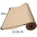 # 1 Roll 30cm x 1/2/3m of Kraft Paper Roll for Gift Wrapping Moving Packing Brown Paper Roll for Painting.