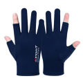 1 Pair Summer Breathable Men's Gloves Ice Silk Sun Proction Motorcycle Driving Glove Full Finger Moto Bike Gloves Cycling Glove.