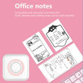 Portable Mini Thermal Printer Wirelessly BT 203dpi Photo Label Memo Wrong Question Printing  Paper USB Cable Imprimante Portable. 